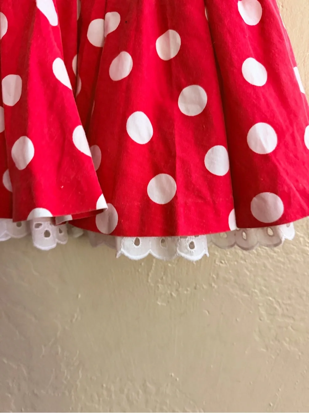 Vintage Disney Red, White & Black Minnie Mouse Polka Dot Dress